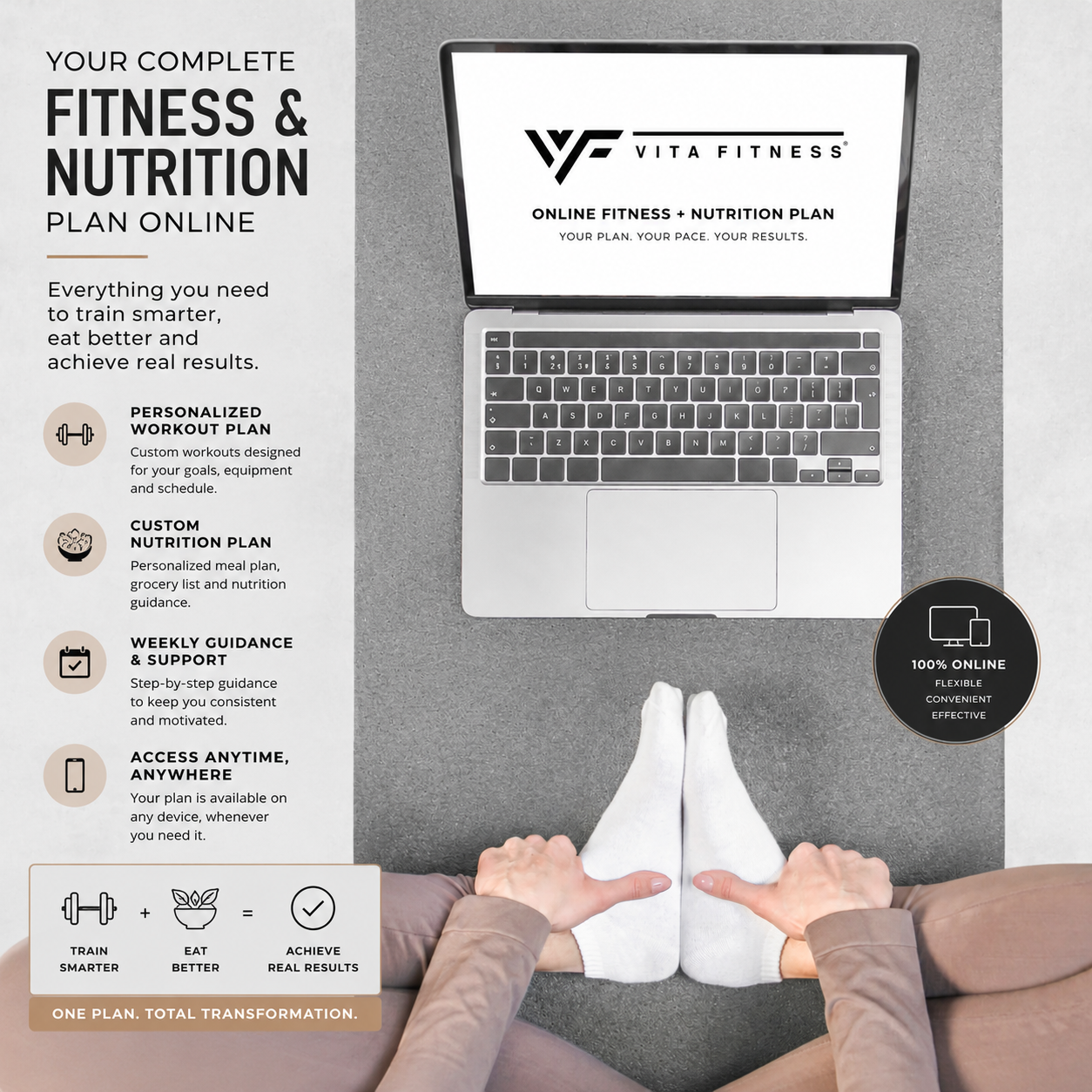 💪 🥗 Plan Online – Personalized Training + Nutrition Program